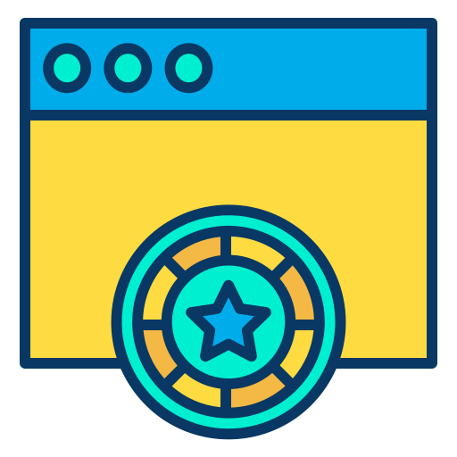 포커 칩 Shastry Linear Colour icon