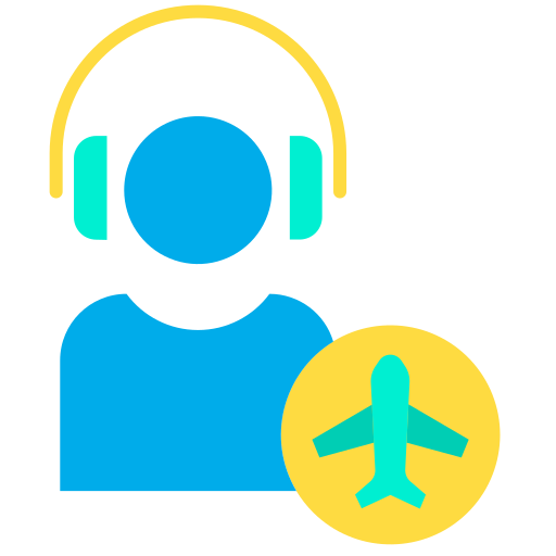 Air traffic controller Shastry Flat icon