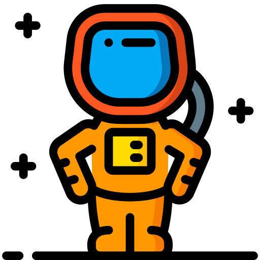 astronaut Basic Miscellany Lineal Color icon