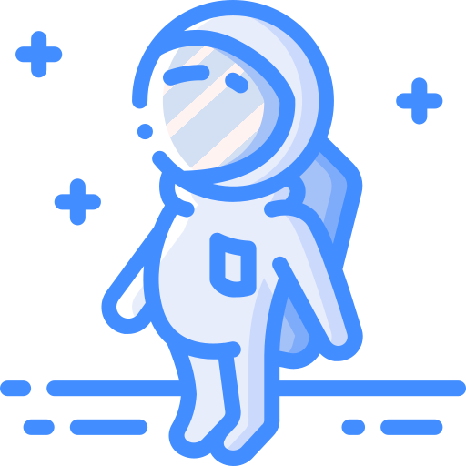 astronaut Basic Miscellany Blue icon