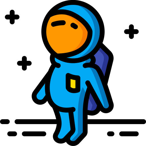 Astronaut Basic Miscellany Lineal Color icon