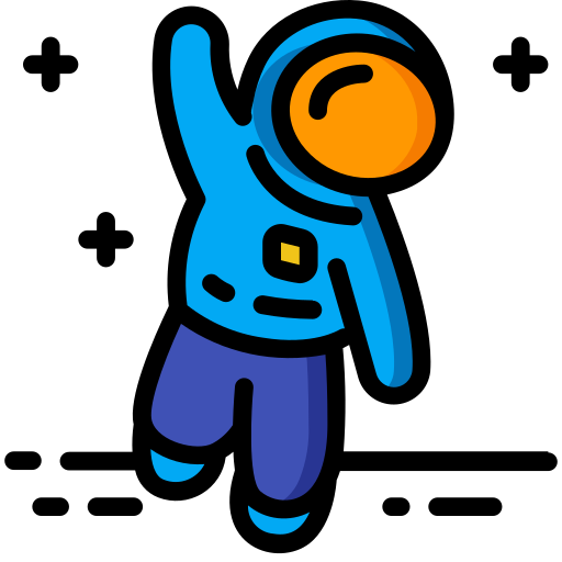 astronaut Basic Miscellany Lineal Color icon