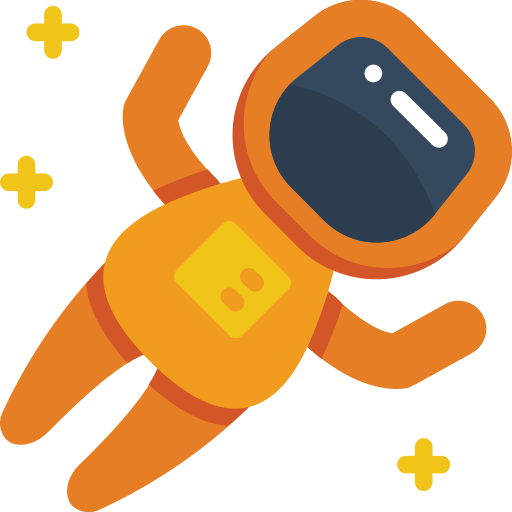 astronaut Basic Miscellany Flat icoon
