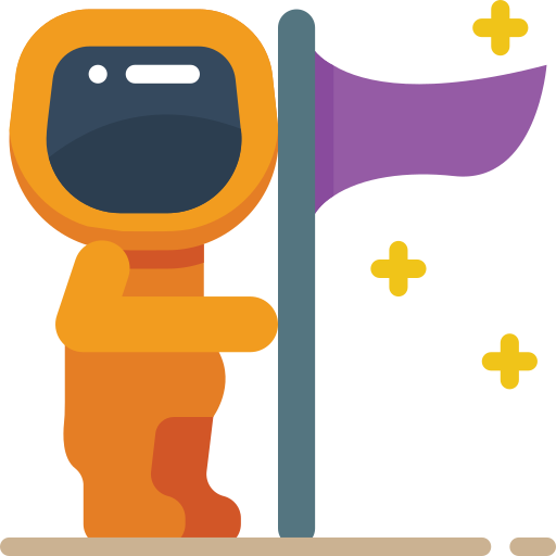 Astronauta Basic Miscellany Flat icono