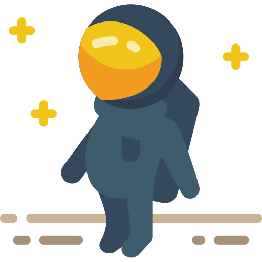 astronauta Basic Miscellany Flat ikona