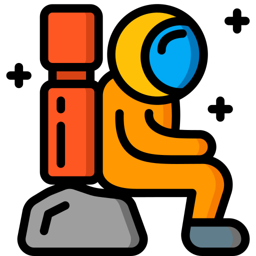 astronaute Basic Miscellany Lineal Color Icône