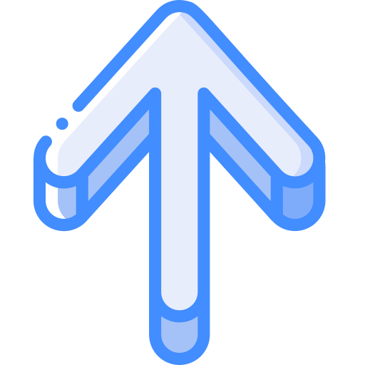 Up arrow Basic Miscellany Blue icon