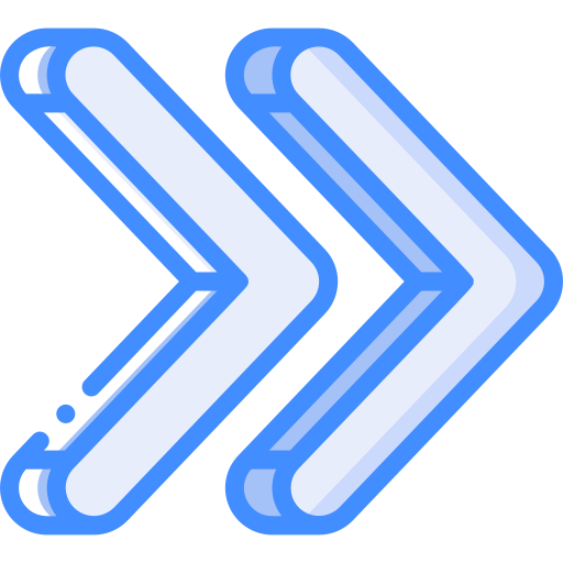 Right arrow Basic Miscellany Blue icon