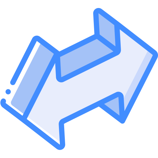 dubbele pijl Basic Miscellany Blue icoon