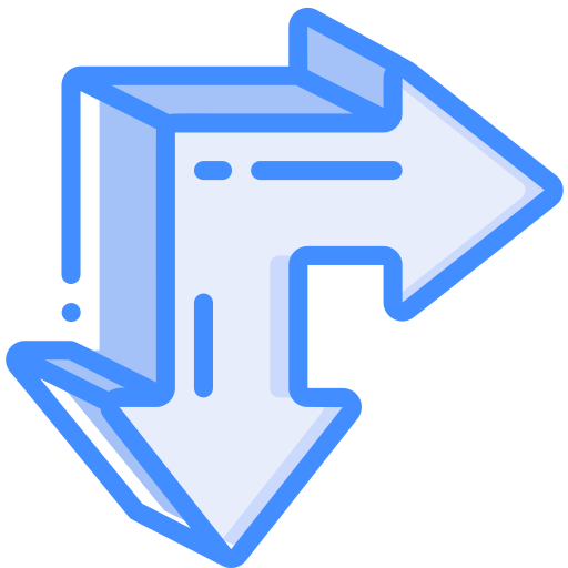 doppelpfeil Basic Miscellany Blue icon