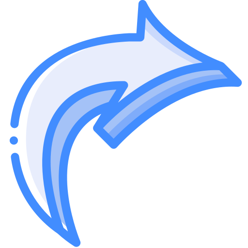 Flecha derecha Basic Miscellany Blue icono