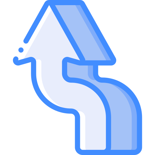 pijltje omhoog Basic Miscellany Blue icoon