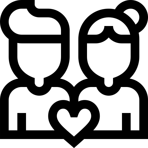 Casal Basic Straight Lineal Ícone