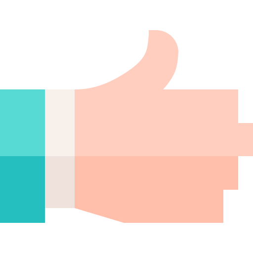 Thumbs up Basic Straight Flat icon