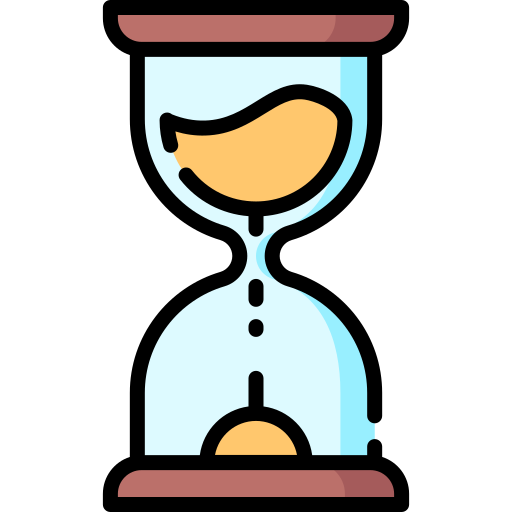 Reloj de arena Special Lineal color icono