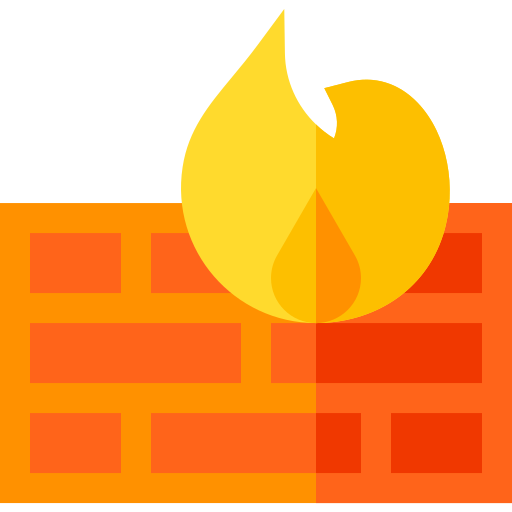 firewall Basic Straight Flat icoon