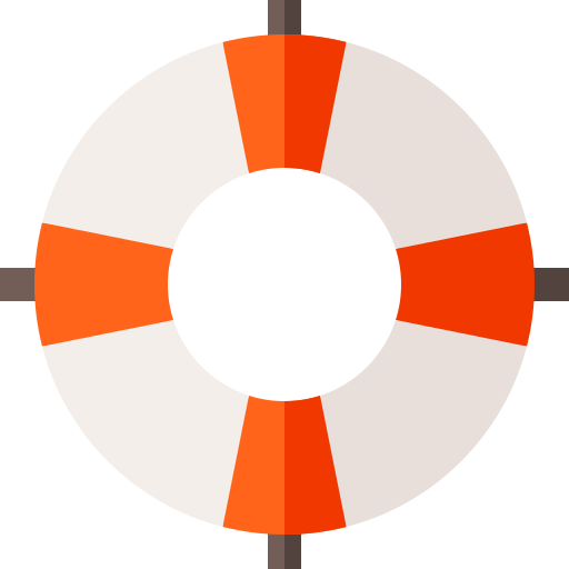 rettungsring Basic Straight Flat icon