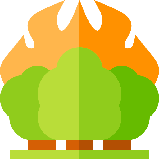 Лесной пожар Basic Straight Flat иконка
