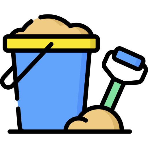 Sand bucket Special Lineal color icon