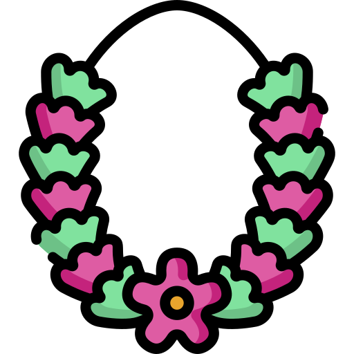 collar de flores Special Lineal color icono