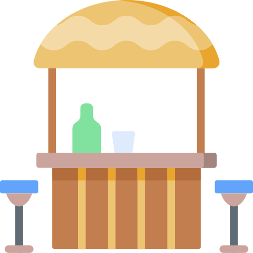 Bar tropical  Special Flat icono