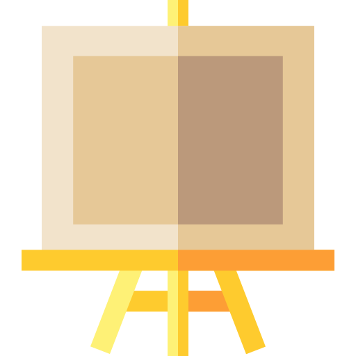 Canvas Basic Straight Flat icon