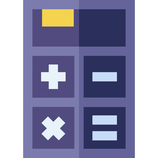 電卓 Basic Straight Flat icon