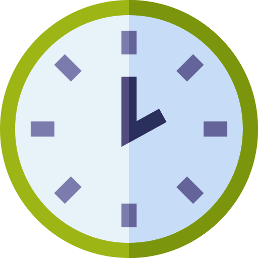 Clock Basic Straight Flat icon