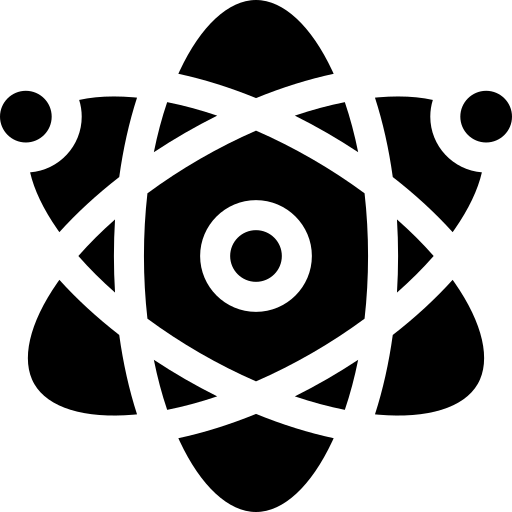 la physique Basic Straight Filled Icône