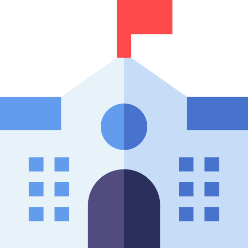 학교 Basic Straight Flat icon