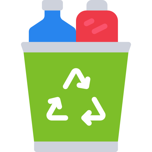 Recycle bin Juicy Fish Flat icon
