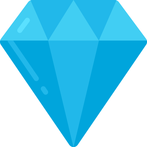 diamant Juicy Fish Flat icoon