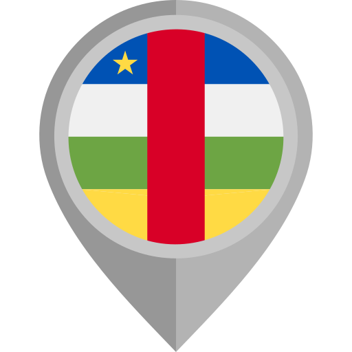 republika Środkowoafrykańska Flags Rounded ikona