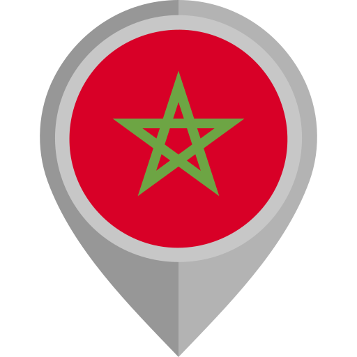 marocco Flags Rounded icona