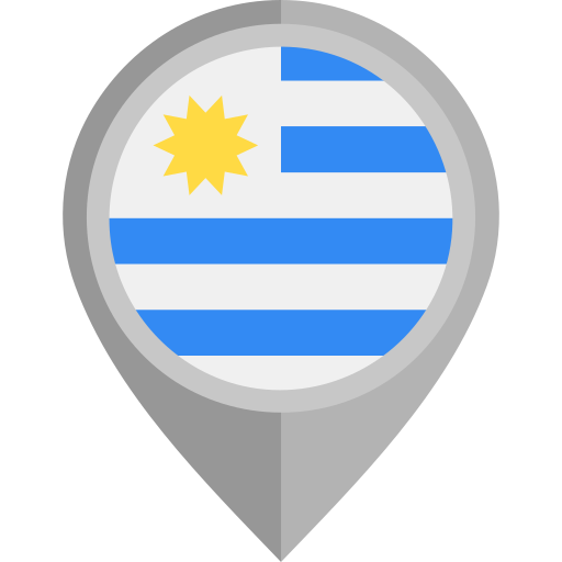 uruguay Flags Rounded icoon