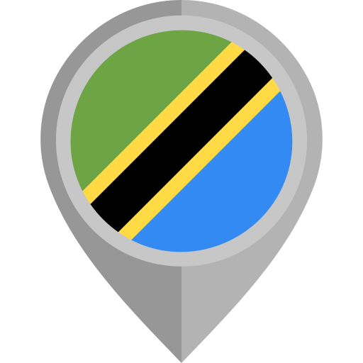 tanzania Flags Rounded icoon