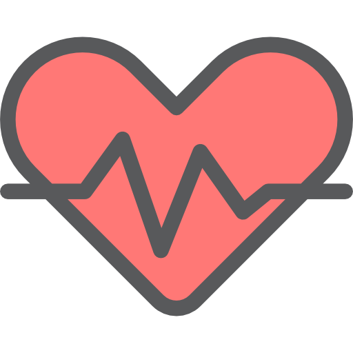 Cardiogram Detailed Rounded Lineal color icon