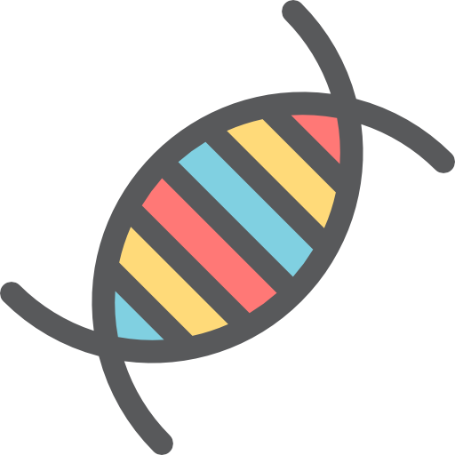 dna Detailed Rounded Lineal color ikona