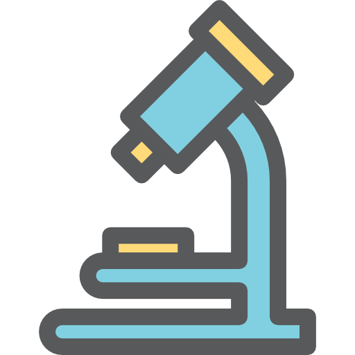 Microscope Detailed Rounded Lineal color icon