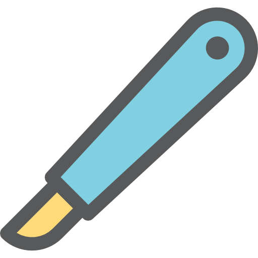 Scalpel Detailed Rounded Lineal color icon