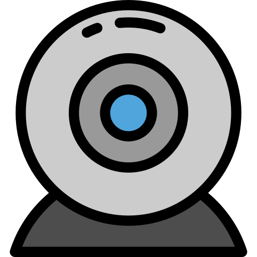 kamerka internetowa Detailed Rounded Lineal color ikona