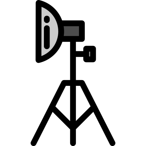 Прожектор Detailed Rounded Lineal color иконка