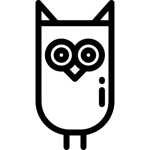 Owl Detailed Rounded Lineal icon