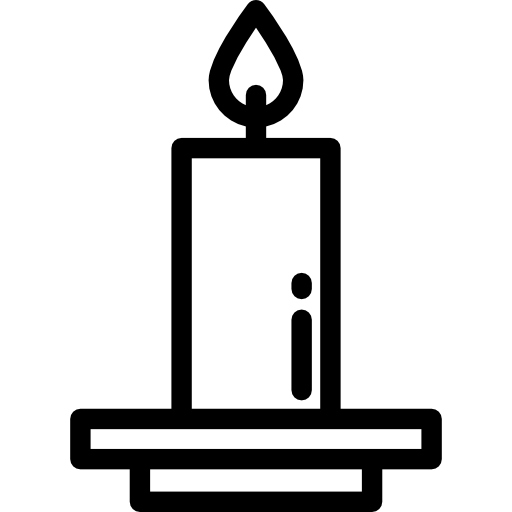 candela Detailed Rounded Lineal icona