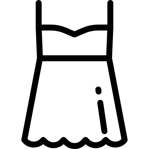 Gown Detailed Rounded Lineal icon