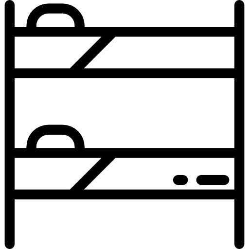 Łóżko piętrowe Detailed Rounded Lineal ikona