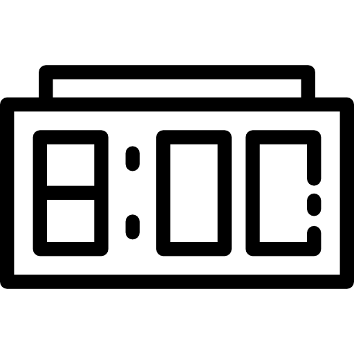Alarm clock Detailed Rounded Lineal icon