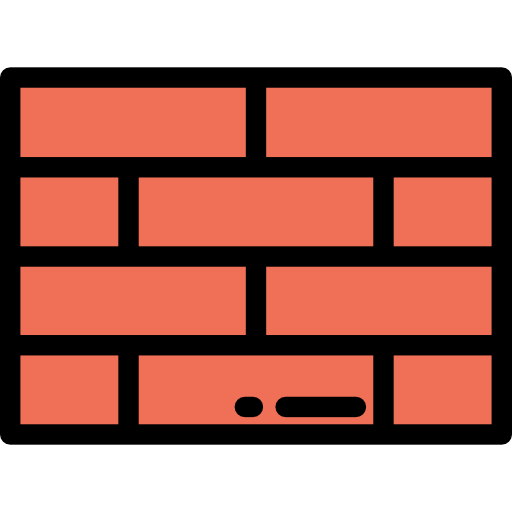 Brick Detailed Rounded Lineal color icon