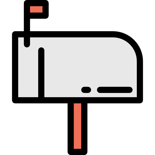 skrzynka pocztowa Detailed Rounded Lineal color ikona
