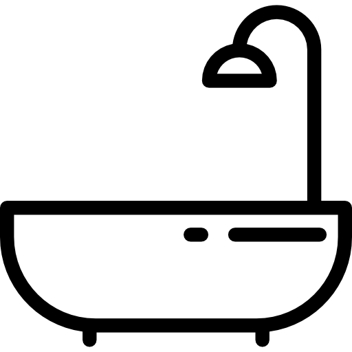 Bathtub Detailed Rounded Lineal icon